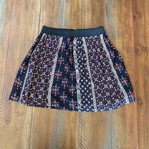 Hollister Graphic Print Skirt Medium